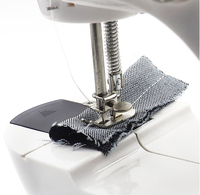 Mini machine à coudre électrique portative, ensemble de couture pour vêtements, machine à coudre manuelle portable, outils de travail manuel