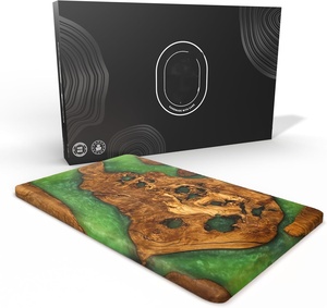 Creative Natural Handmade Resin Olive <strong>Wood</strong> <strong>Cheese</strong> <strong>Board</strong> Wooden Epoxy Serving Chopping and Cutting <strong>Board</strong> - Product Image 1