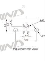 Conector hembra de alta durabilidad tipo B 4P de alta durabilidad, Conector de soldadura de montaje de Cable de 180 grados para Puerto de base de impresora USB Compatible con PCB