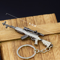 Vente en gros d'armes chaudes Vendre une gamme complète d'armes à feu Modèles d'armes Artisanat en métal Porte-clés Pendentifs Jouets pour enfants