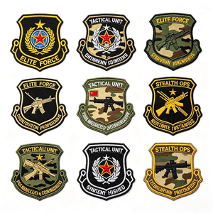 Patch brodé souple avec fixation auto-agrippante, patch personnalisé pour accessoires vestimentaires, service d'usine OEM pour la marque - Product Image 3