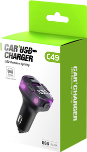 Transmetteur FM BT 5.3 pour voiture FM LED Radio lecteur de musique adaptateur de voiture QC3.0 & Type-C PD 18W avec appel mains libres chargeur de voiture - Product Image 4