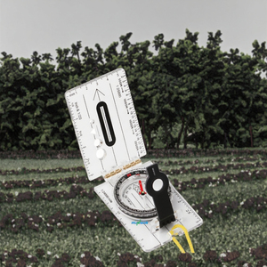 Boussole nautique pliable DC40-2 avec base en acrylique, remplie d'huile, règle de mesure de carte, étanche et antichoc pour la randonnée - Product Image 3