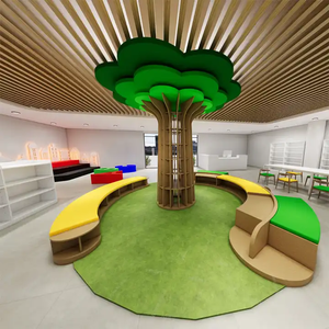 Armario de Madera para Niños Chiquitos, Mueble Moderno para Guardería, Jardín de Infancia, Biblioteca y Sala de Lectura - Product Image 1