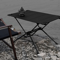 Table de camping pliante légère pour l'extérieur Table tactique pliable en alliage d'aluminium avec sac de transport pour le pique-nique en camping