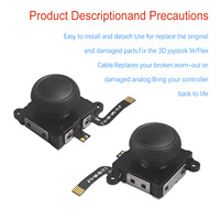 Manettes de remplacement Honcam pour Switch, version améliorée anti-drift, joystick électromagnétique TMR pour Joy-Con Switch LCD/OLED et Switch Lite