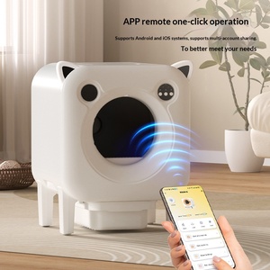 Litière Intelligente Automatique <span class=keywords><strong>pour</strong></span> <span class=keywords><strong>Chats</strong></span> à Vendre : Interphone Vocal IA, Surveillance Vidéo, Nettoyage et Désodorisation à une Touche - Product Image 5