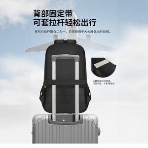 Laptop <b>Backpack</b> Large Capacity 16 Inch Unisex Shoulder Straps Solid Color for <b>Students</b> and Travel - Product Image 2