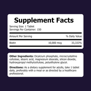 High Quality Biotin Tablets Biotin Magnesium Stearate Hydroxypropyl Methylcellulose Boost Mood and Energy Silicon Dioxide - Product Image 2