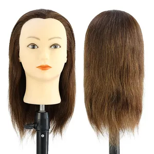 批发人体模型头头发造型人体模型美容娃娃头人发美发训练模型头