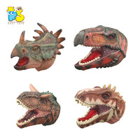 Juego de rol para niños, juguete de dinosaurio, marionetas de mano, juguete de plástico suave