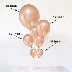 Decoración <span class=keywords><strong>de</strong></span> fiesta <span class=keywords><strong>de</strong></span> cumpleaños, Globos <span class=keywords><strong>de</strong></span> Oro rosa perla metálica <span class=keywords><strong>de</strong></span> látex <span class=keywords><strong>de</strong></span> helio para fiesta - Product Image 3