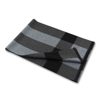 Nouvelle Collection 2026 : Écharpes Chaudes Personnalisées pour Hommes – Jacquard en Mélange de Laine, Accessoires Élégants Hiver Noir et Blanc