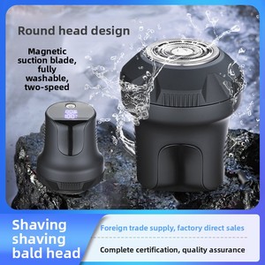 Rasoir à tête <span class=keywords><strong>chauve</strong></span> rechargeable en libre-service pour hommes <span class=keywords><strong>Tondeuse</strong></span> à <span class=keywords><strong>cheveux</strong></span> électrique à tête magnétique unique USB pour hommes - Product Image 4