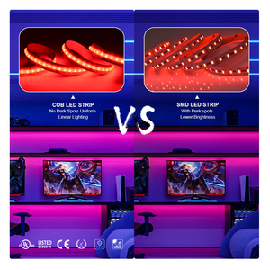 Tira de Luz LED COB WRGBW de Colores Perfectos, 840 LED/m, 24 V, Bajo Voltaje, IP20, Certificación UL CE, para Iluminación Decorativa Interior y Exterior - Product Image 3