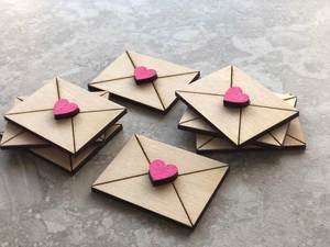 Sobre de Madera Creativo para el Día de San Valentín, con Letras de Amor, para Esposo, Esposa, Aniversario de Bodas, Regalo de Cumpleaños - Product Image 3