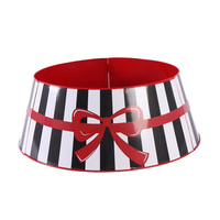 Vente chaude mignon créatif 3 panneaux métal arbre de noël collier fer découpe conception arbre jupes pour une utilisation décorative de fête