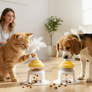 Distributeur de friandises pour chien – mangeoire lente pour animaux de compagnie, jouet pour chat avec bâtonnet pour chiots et chatons, stimulation contre l'ennui, alimentation - Product Image 4