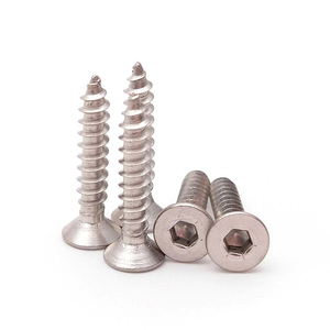 1/4 x 1,5 Acero inoxidable A2 70 m3 x 6 mm Plato Avellanado <span class=keywords><strong>Cabeza</strong></span> plana Hexagonal Tornillo autorroscante <span class=keywords><strong>Allen</strong></span> - Product Image 1