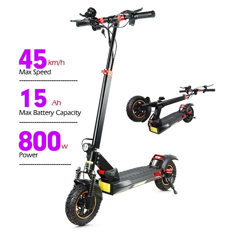 MX-14 48V 800W 10 polegadas Dual Shock Absorção Poderoso Off-Road Folding E Scooter elétrico com assento para adultos