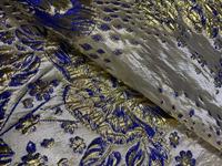 Tissu jacquard en brocart haute couture à la mode, populaire en afrique