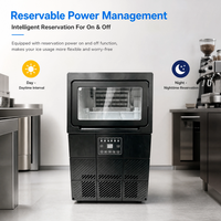 Machine à glaçons tubulaires commerciale 32 kg/24h 110V 220V avec compresseur et pompe à eau, haute productivité, économie d'énergie pour cuisine commerciale