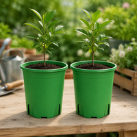 Grands pots suspendus en PP durables avec trou de drainage pour plantes d'intérieur/extérieur, pot de fleurs moderne en plastique pour jardin