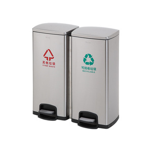 Factory direct sales of stainless steel sorting <b>bins</b>, <b>large</b> size, foot-operated, suitable for office, home, shopping mall, and - Product Image 2