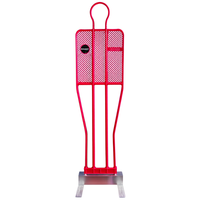 Objetivo de Maniquí Barret Rellenable con Arena, Base de Acero Galvanizado para Entrenamiento en Canchas Deportivas