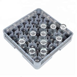 Chariot à roulettes pour lave-vaisselle Goodman Restaurant, en plastique PP, usage commercial en cuisine, plateau plat, transparent/gris/brun, 66x54x85cm - Product Image 4