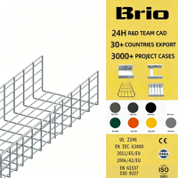 Système de chemin de câbles modulaire robuste BRIO, conception en treillis métallique pour une installation rapide et une gestion personnalisée des câbles