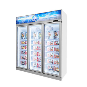 Trois portes en verre avec unité d'affichage de congélation Réfrigérateurs Réfrigérateur <span class=keywords><strong>Congélateur</strong></span> - Product Image 1
