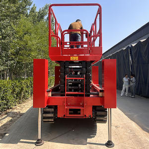 <span class=keywords><strong>Platform</strong></span> Kerja Udara Scissor Lift Crawler Baja Mangan Bersertifikasi CE dengan Kapasitas Beban <span class=keywords><strong>450kg</strong></span>, Tinggi 4m-20m, 4 Orang - Product Image 2