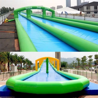 Toboggan gonflable personnalisé de couleur jaune et bleue toboggan gonflable N toboggan pour adultes et enfants jeu aquatique amusant en ville