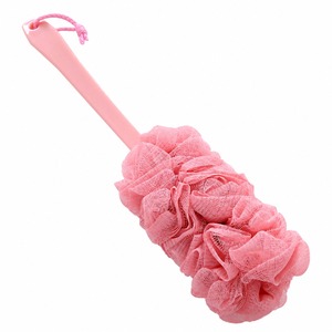 Brosse corporelle à long manche, éponge de bain exfoliante, brosse de douche en maille, brosse exfoliante pour le nettoyage du corps et les soins spa - Product Image 3