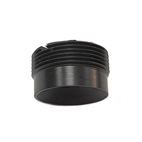 Adaptateur d'objectif usiné CNC de haute précision, anneau fileté en aluminium anodisé noir, service d'usinage OEM pour caméra et microscope