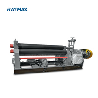 Machine à cintrer les plaques entièrement automatique de haute précision RAYMAX, 3 rouleaux, CNC, machine à cintrer les plaques automatique CNC