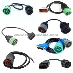 Tipo 2 9 pin J1939 conector hembra cable J1939 can cable 22 AWG
