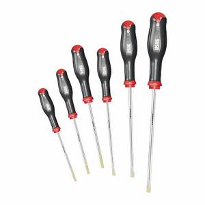 ชุดไขควงอุซาก 6 ชิ้น หัวแบนมาตรฐาน ด้ามจับกันลื่น ชุดเครื่องมือ DIY 324 SE6 - Product Image 1