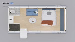 Modular Smart Pod con sistema de sueño desmontable con clima controlado para hoteles de lujo - Product Image 5
