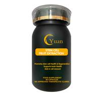 Capsules Éclaircissantes Anti-Âge à Base d'Extraits de Fruits et de Cellules Souches de Plantes, Super Matt, Naturelles, Marque Privée