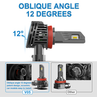 Super Bright V05 100W Plug And Play Auto Led Phare Ampoule H8 H9 H11 9005 9006 Auto Lighting accesorios led phare 9006
