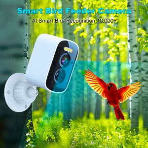 מצלמת אקדח חכמה עמידה למים, מתוצרת Source Factory, להזנת ציפורים, עם זיהוי ציפורים מבוסס בינה מלאכותית, מופעלת על ידי סוללה סולארית, לשימוש חיצוני, 5MP, ABS - Product Image 2
