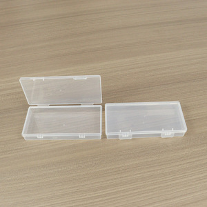 Transparent Rectangular Plastic Battery Storage <b>Box</b> D508 11.7x5.7x1.7cm For AA AAA Jewelry Parts Packaging - Product Image 2