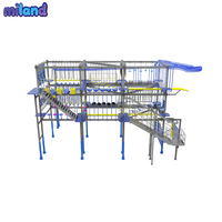 Equipo de Circuito de Obstáculos Ninja Elevado, Torre de Desafío Vertical para Centros de Fitness, Modular, Venta al por Mayor, Certificado