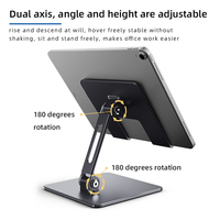 Support pliable en acier au carbone pour téléphone portable et tablette réglable et portable à bas prix pour la maison et le bureau