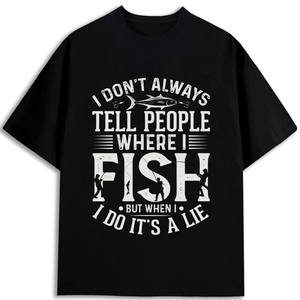 Camiseta de Algodón para Hombre, 180 g/m², Corte Regular, Cuello Redondo, Manga Corta, con Estampado, Tejido Jersey, Envío desde Almacén en EE. UU. - Product Image 1