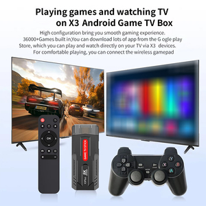 X X3 Game TV Stick 8K HDR Android TV Box Sistema Dual Controles de Juego Inalámbricos 2.4G WiFi 5G Retro 3D Game Stick Juego Retro - Product Image 3