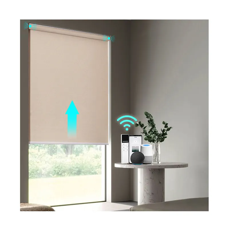 Motorisierte Remote-Fenster rollos Jalousien Blackout Cordless Home Smart Wifi Automatische elektrische Rollläden