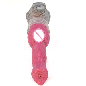 Consolador <span class=keywords><strong>de</strong></span> caballo <span class=keywords><strong>de</strong></span> bestia <span class=keywords><strong>de</strong></span> 26CM <span class=keywords><strong>de</strong></span> largo-Consolador <span class=keywords><strong>de</strong></span> silicona cabeza desigual Super estimulación Juguetes sexuales para mujeres/mujeres usuarios sexo divertido juguete para adultos - Product Image 5